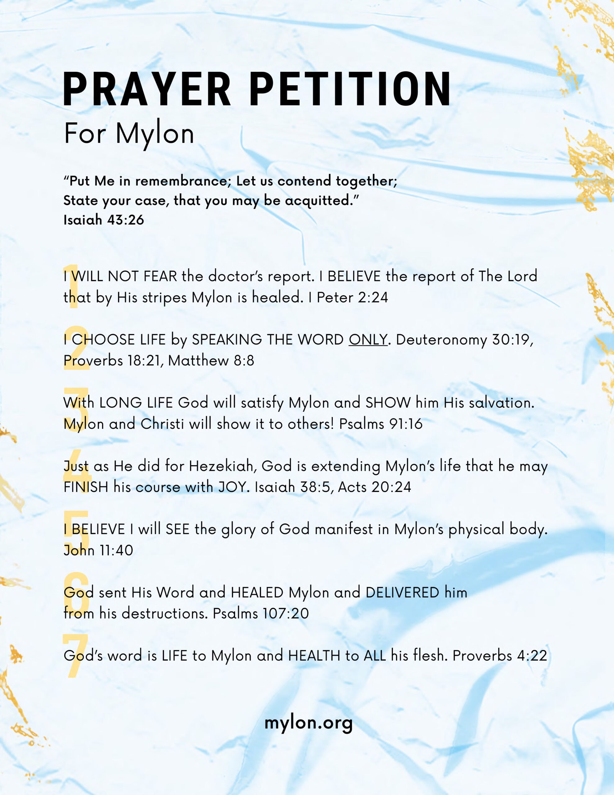 prayer-petition-mylon-le-fevre-ministries